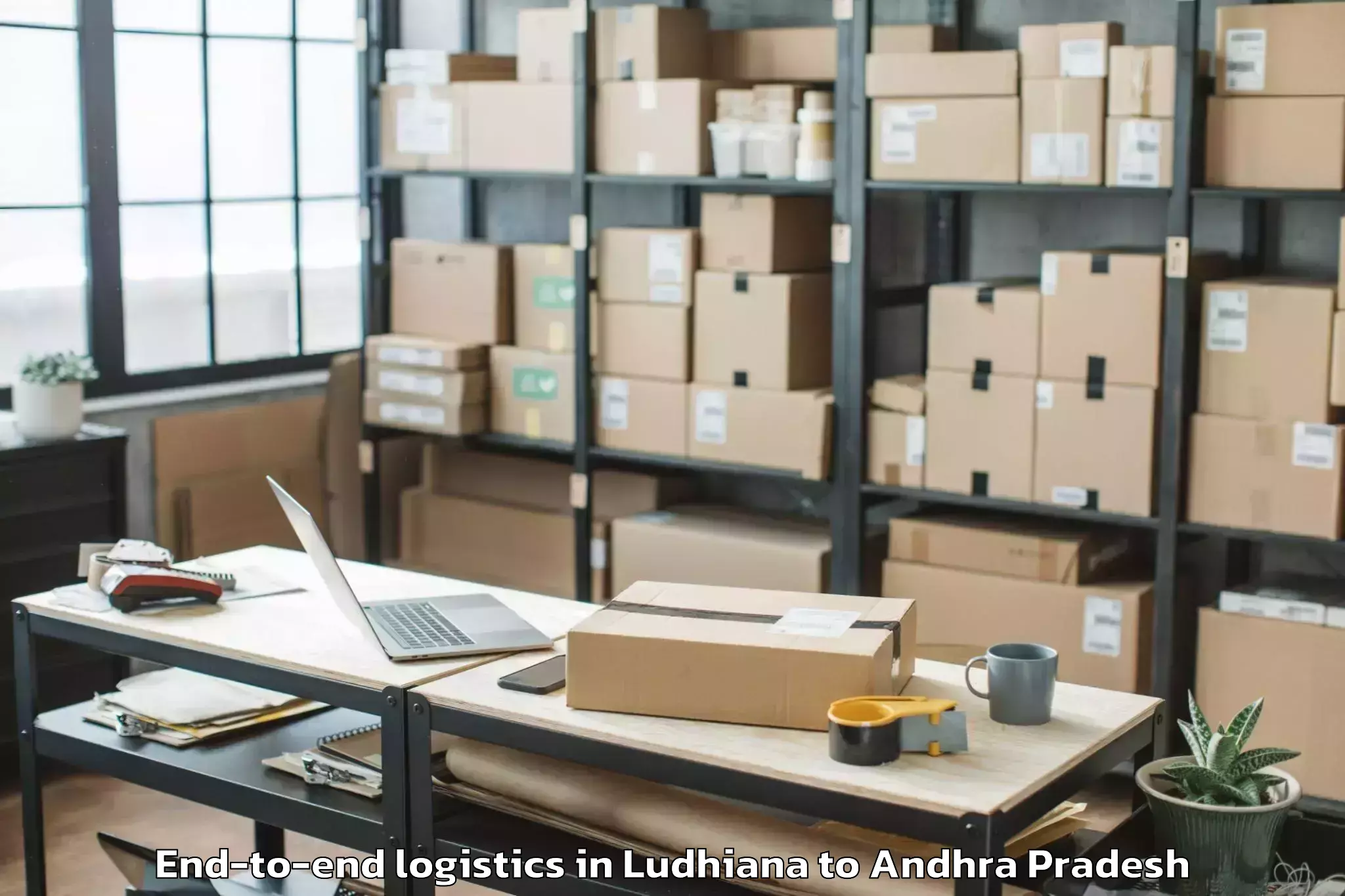 Book Ludhiana to Korukollu End To End Logistics Online